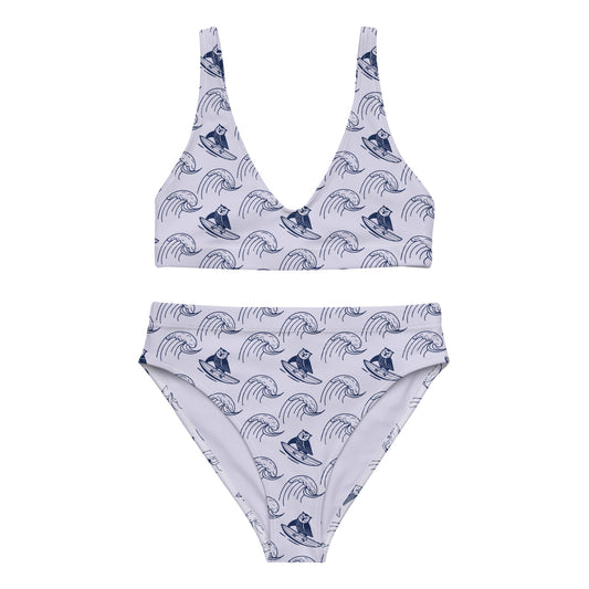 Owl-Themed Recycled Long-Sleeve Crop Top – Sustainable Fashion for Eco-Conscious Trendsetters