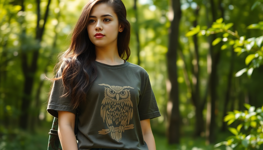 Sustainable and Stylish Owl-Themed Sustainable Tees for Your Eco-Conscious Wardrobe - Dudeily