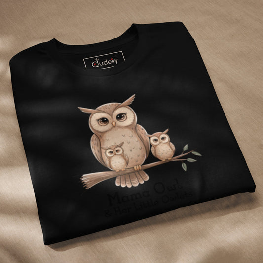 Unisex Staple Eco T-Shirt – Sustainable Owl-Inspired Design by Dudeily