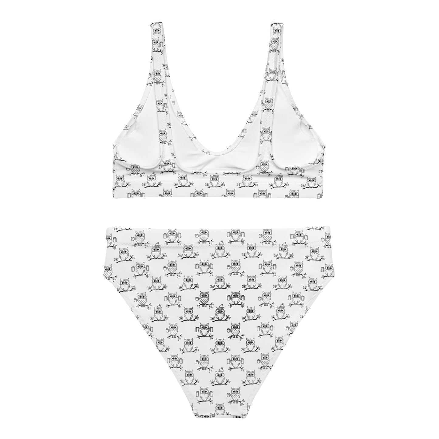 Recycled High-Waisted Bikini – Eco-Friendly Swimwear for Nature Lovers Dudeily