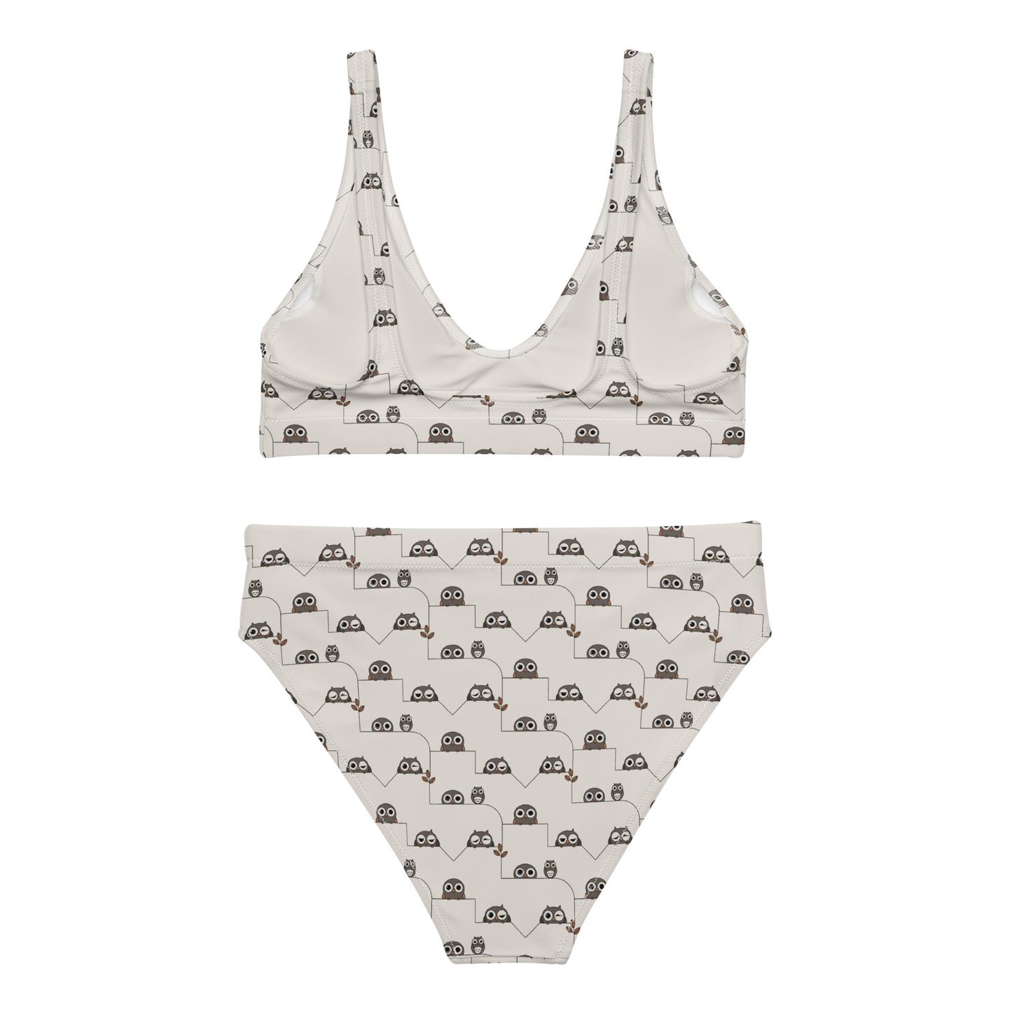 Recycled High-Waisted Bikini – Eco-Friendly Swimwear for Nature Lovers Dudeily