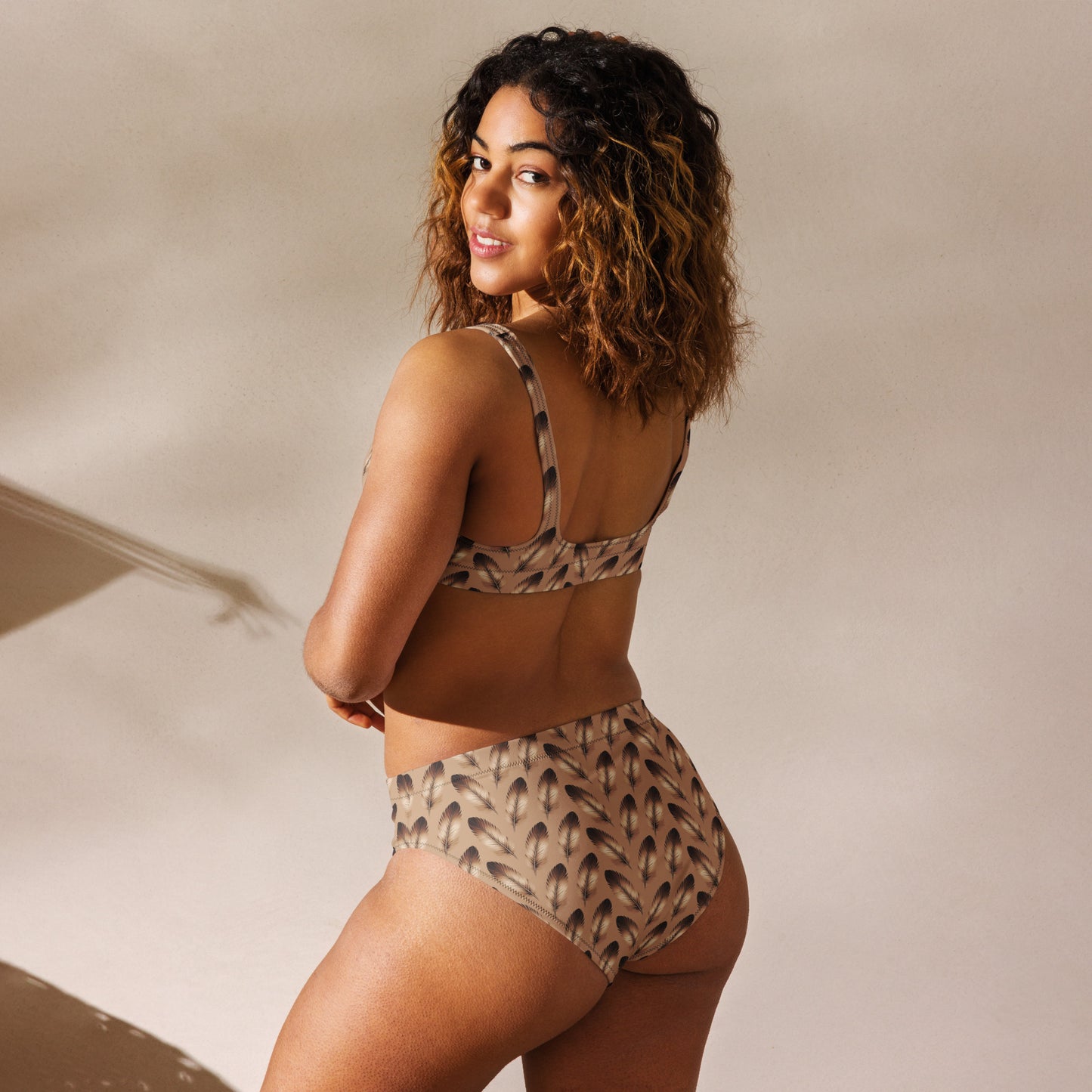Recycled High-Waisted Bikini - Eco-Friendly Swimwear Dudeily