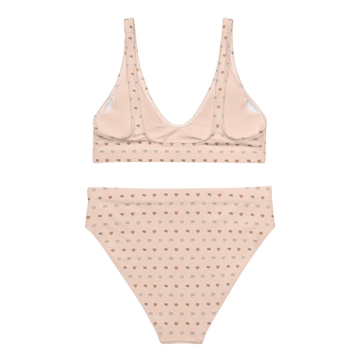 Recycled High-Waisted Bikini – Eco-Conscious Swimwear with Flattering Support Fit Dudeily