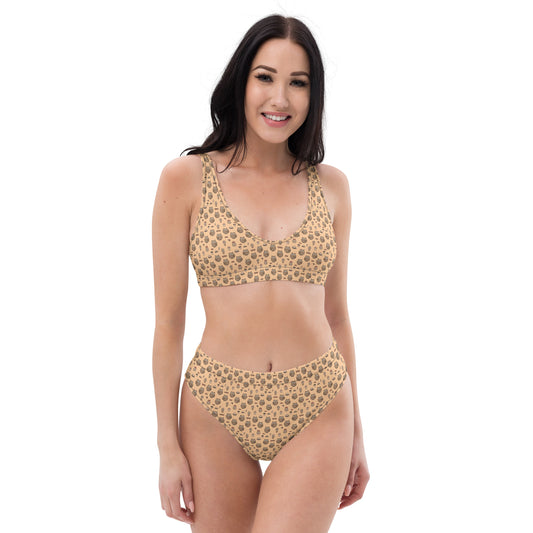 Sustainable Recycled High-Waisted Bikini – Eco-Friendly Swimwear 3XL Dudeily