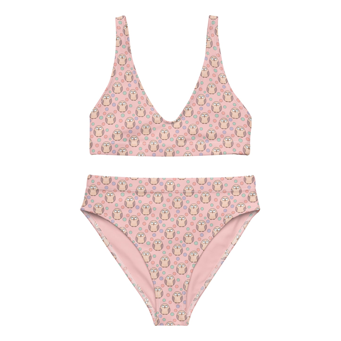 Recycled High-Waisted Bikini – Eco-Friendly Swimwear for Nature Lovers 3XL Dudeily