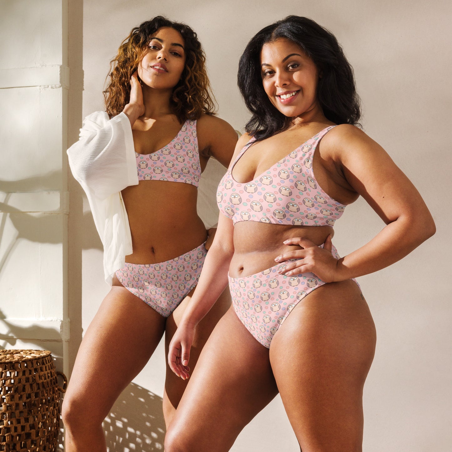Recycled High-Waisted Bikini – Eco-Friendly Swimwear for Nature Lovers Dudeily