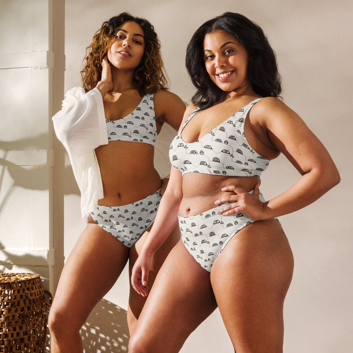 Recycled High-Waisted Bikini – Eco-Friendly Swimwear for Nature Lovers Dudeily