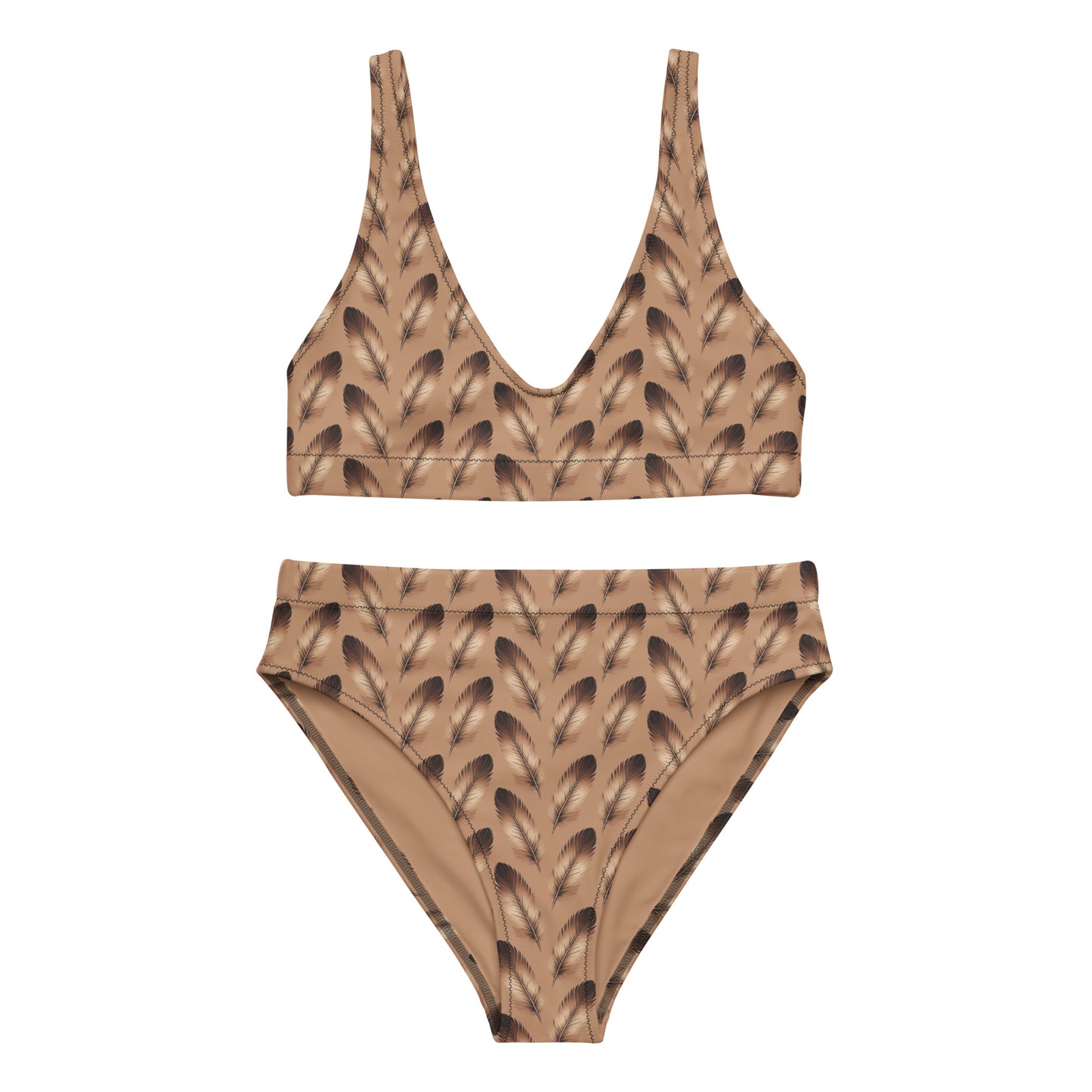 Recycled High-Waisted Bikini - Eco-Friendly Swimwear 3XL Dudeily