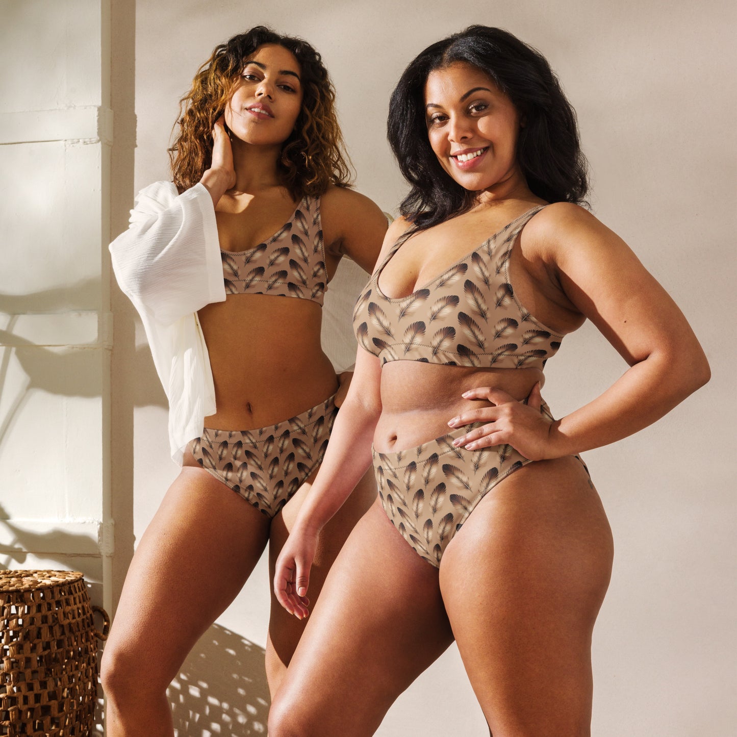 Recycled High-Waisted Bikini - Eco-Friendly Swimwear Dudeily