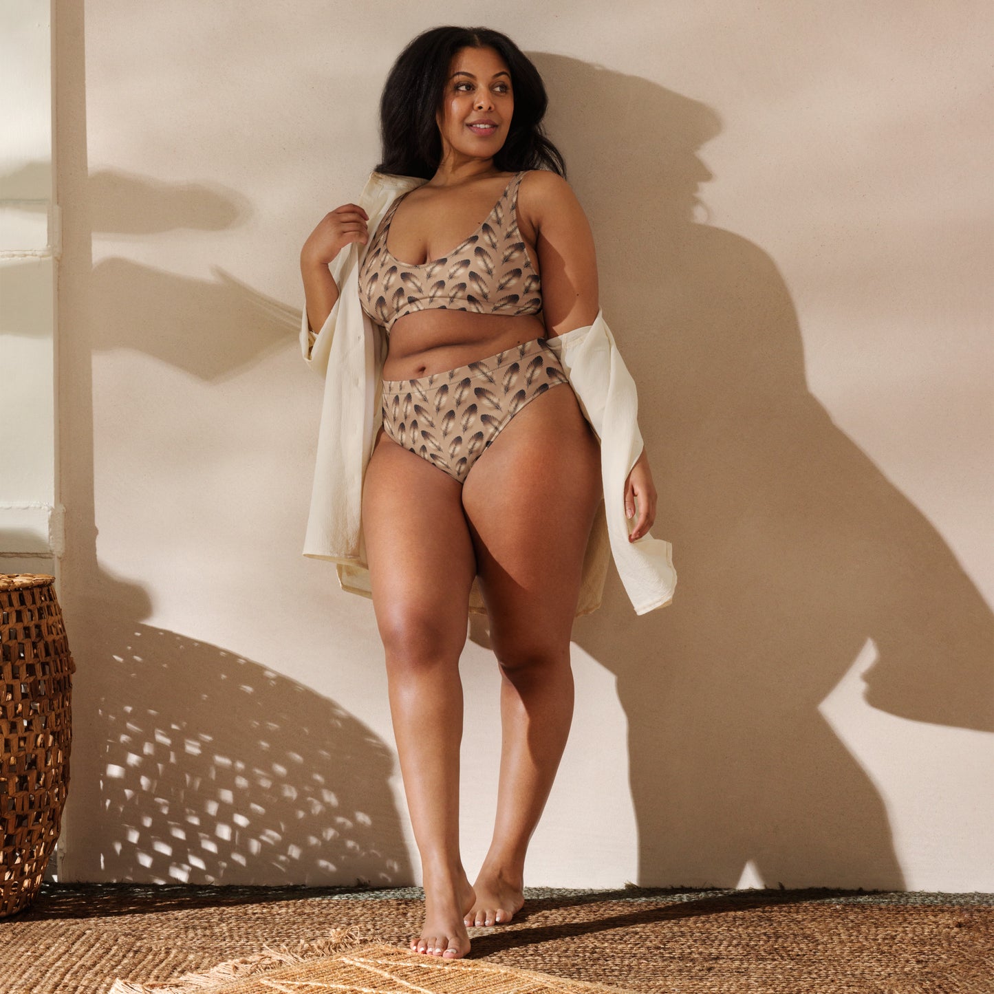 Recycled High-Waisted Bikini - Eco-Friendly Swimwear Dudeily
