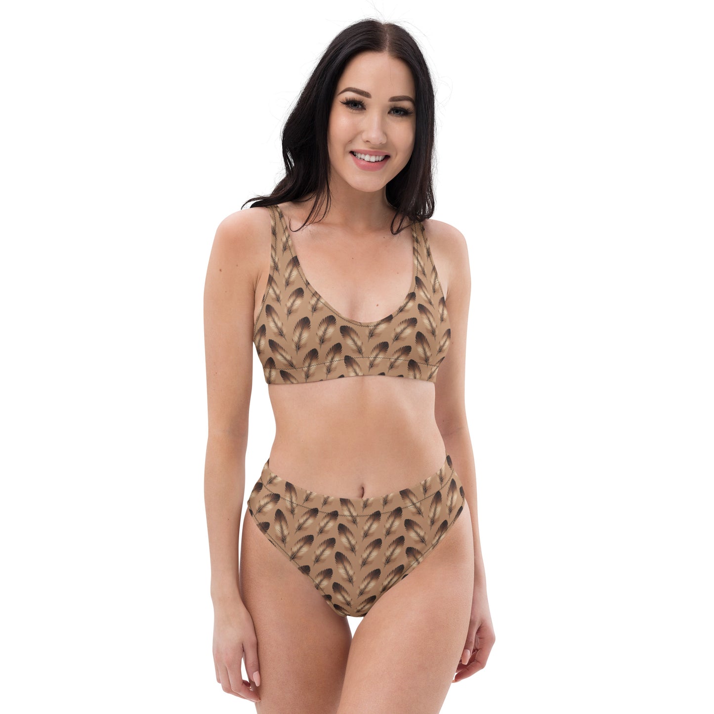 Recycled High-Waisted Bikini - Eco-Friendly Swimwear Dudeily