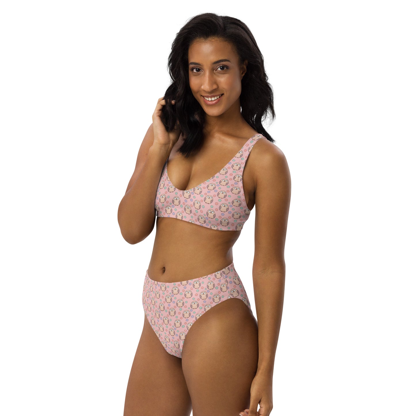 Recycled High-Waisted Bikini – Eco-Friendly Swimwear for Nature Lovers Dudeily