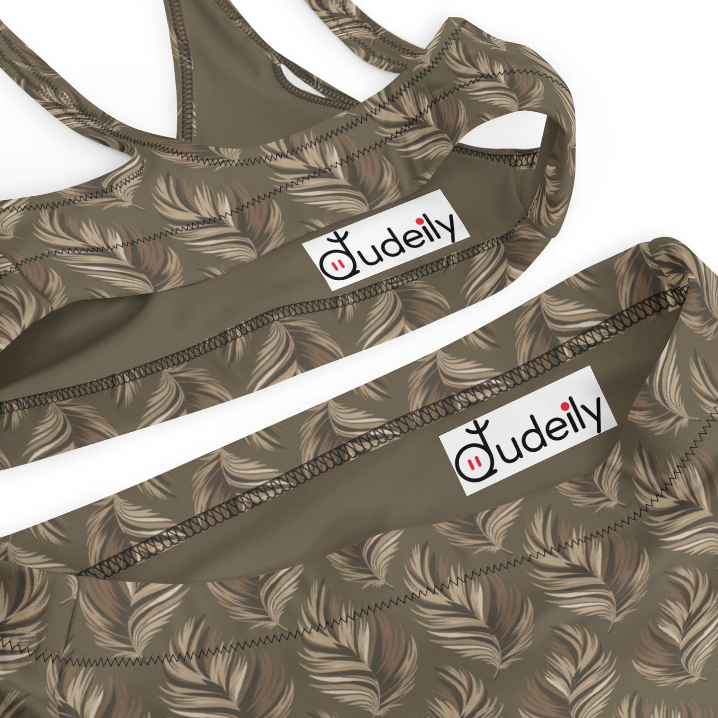 Recycled High-Waisted Bikini – Eco-Friendly Swimwear for Nature Lovers Dudeily