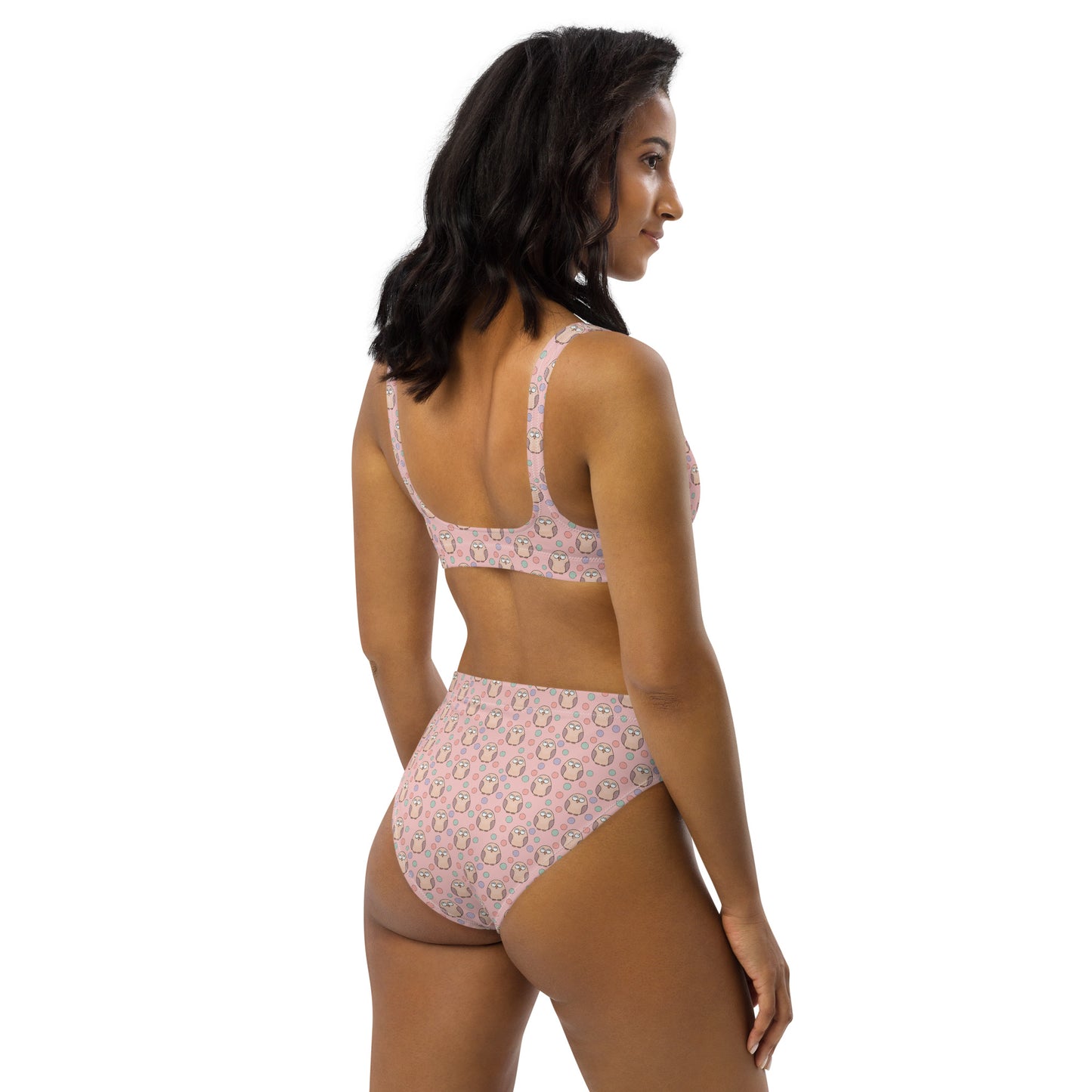 Recycled High-Waisted Bikini – Eco-Friendly Swimwear for Nature Lovers Dudeily