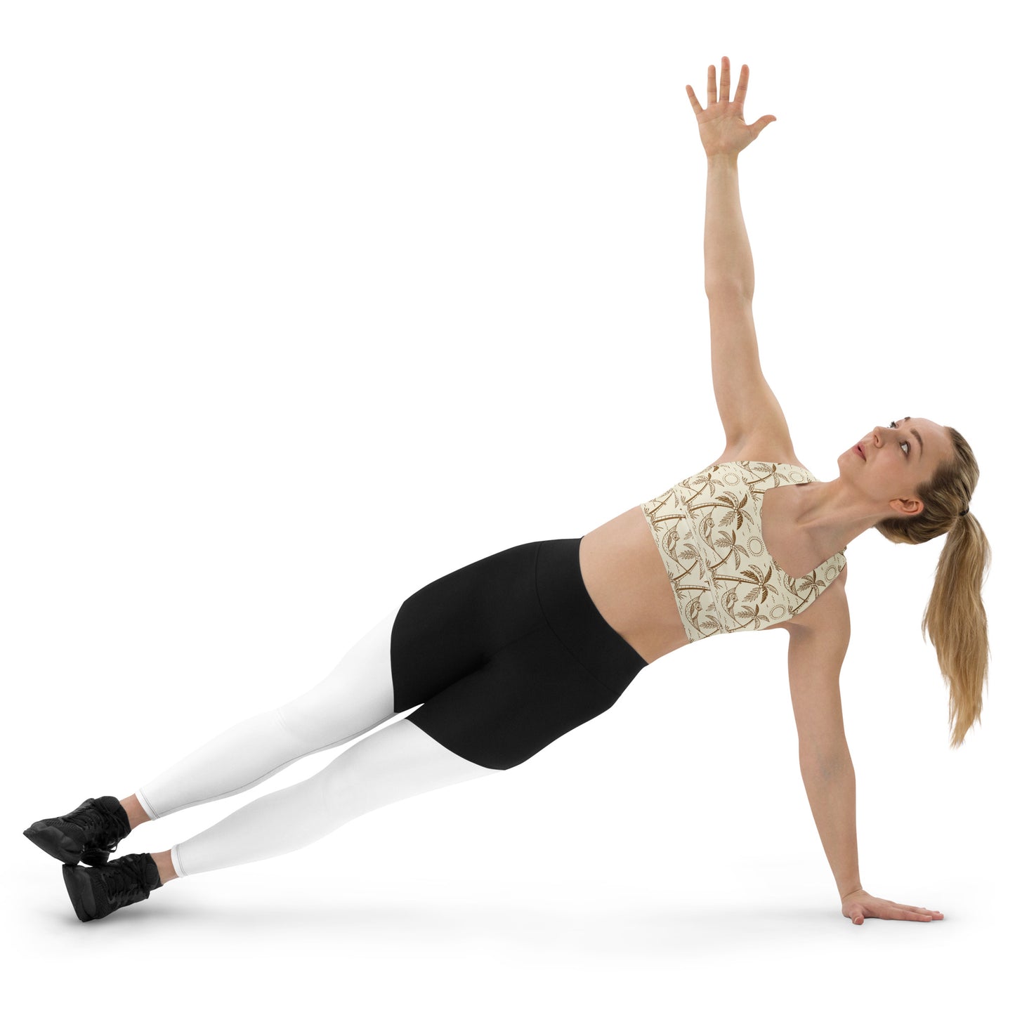 Owl-Themed Recycled Longline Sports Bra – Sustainable Support for Eco-Conscious Movement Dudeily