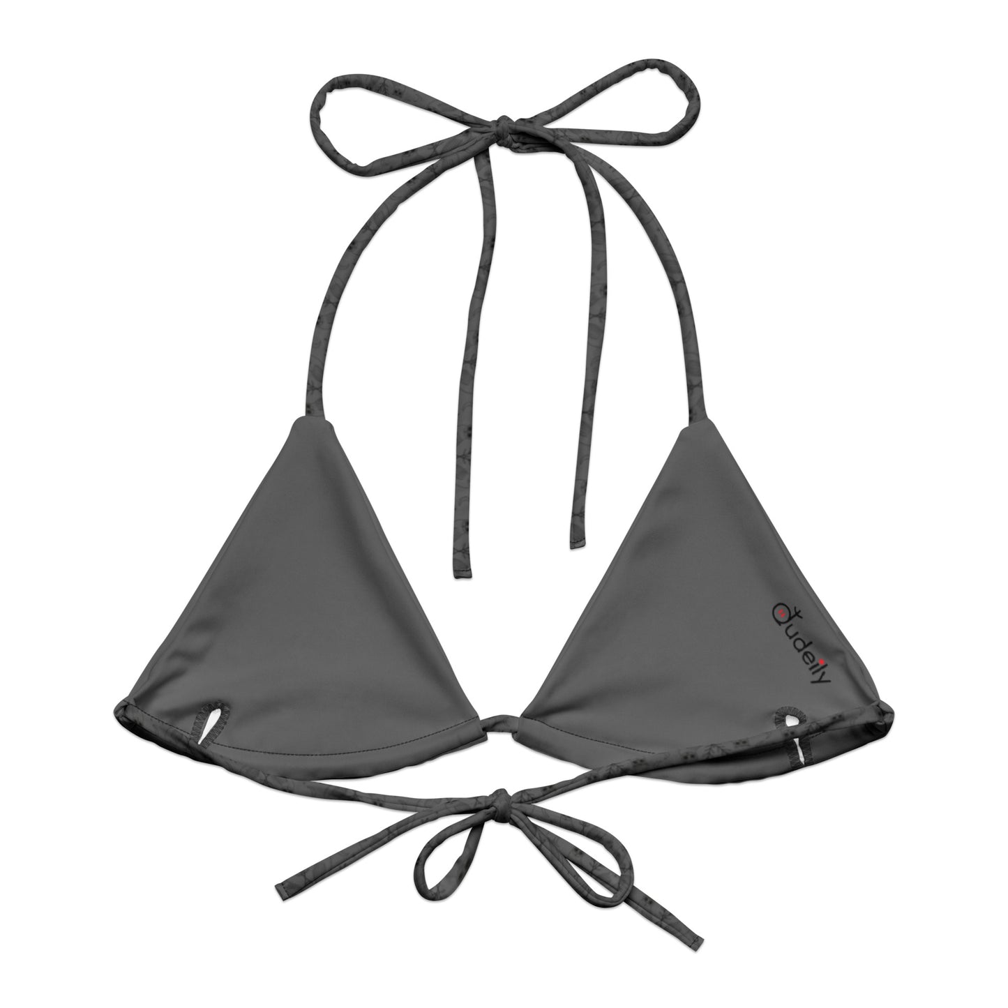 All-over Print Recycled String Bikini Top - Eco-Friendly Swimwear Dudeily