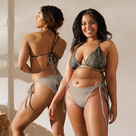 Owl-Themed All-Over Print Recycled String Bikini – Sustainable Fashion Dudeily