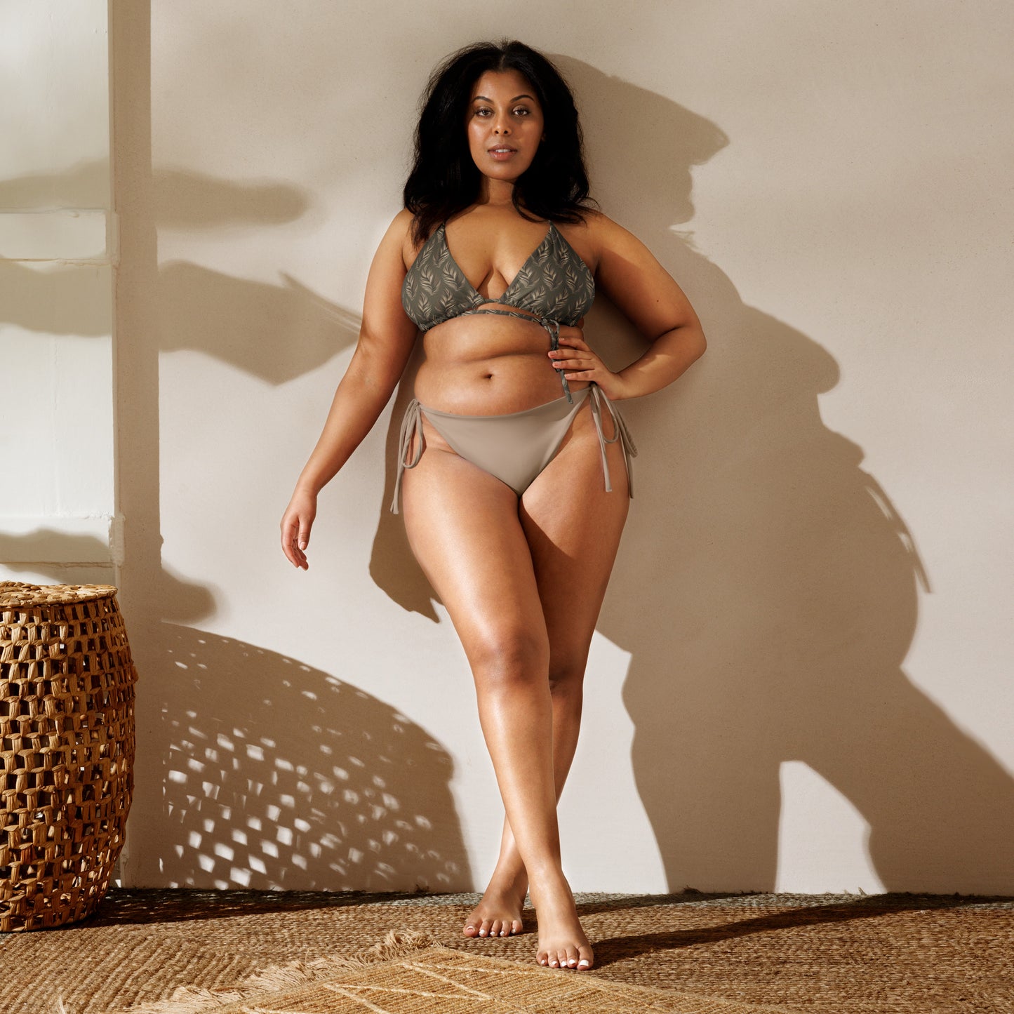 Owl-Themed All-Over Print Recycled String Bikini – Sustainable Fashion Dudeily