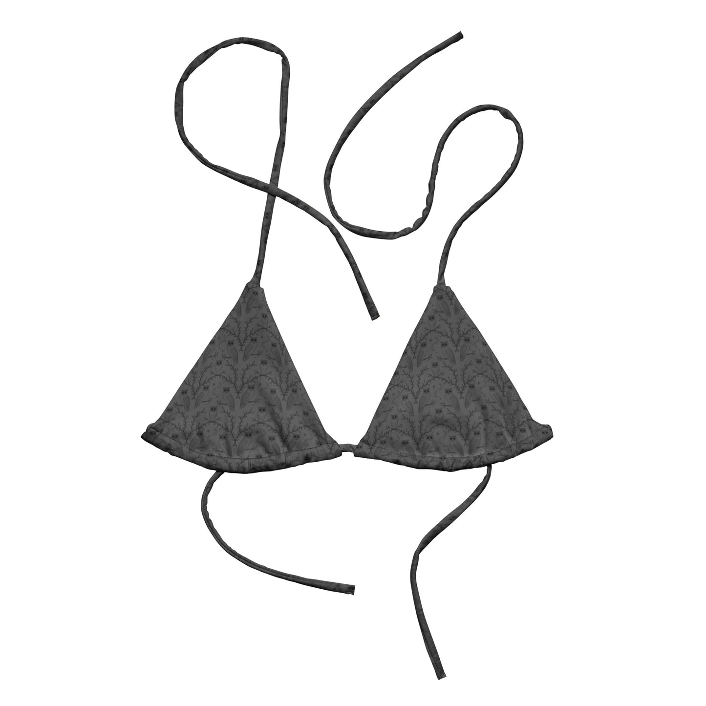 All-over Print Recycled String Bikini Top - Eco-Friendly Swimwear Dudeily
