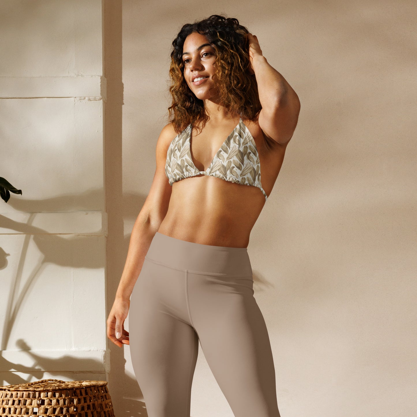 All-Over Print Recycled String Bikini Top: for Eco-Friendly Fashion Dudeily