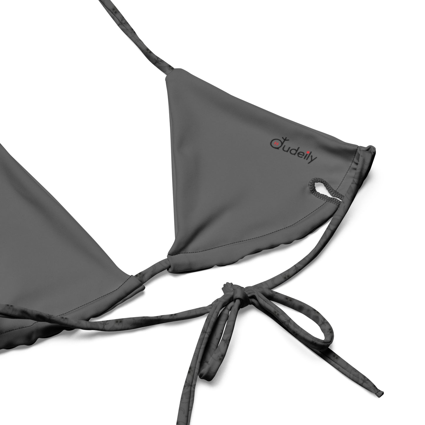 All-over Print Recycled String Bikini Top - Eco-Friendly Swimwear Dudeily