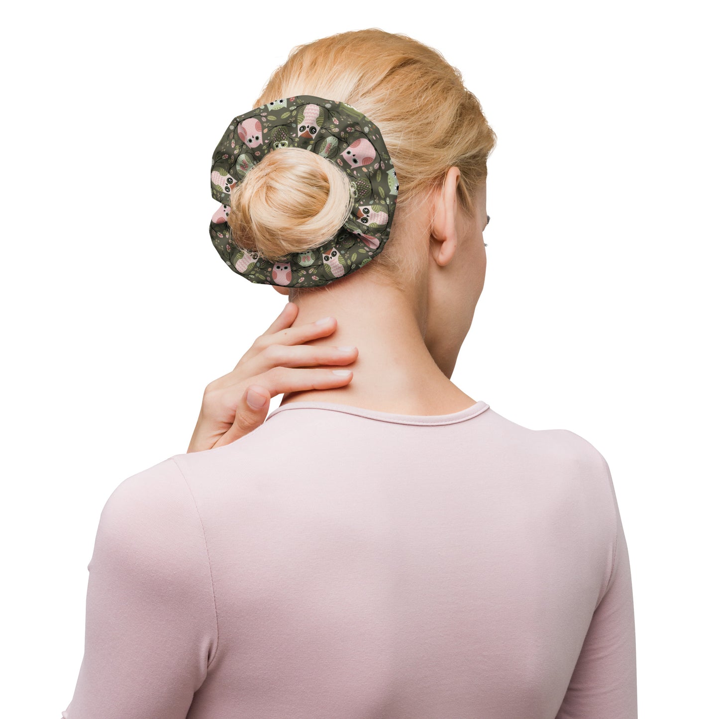 Recycled Scrunchie: Stylish and Eco-Friendly Owl-Themed Hair Accessory Default Title Dudeily