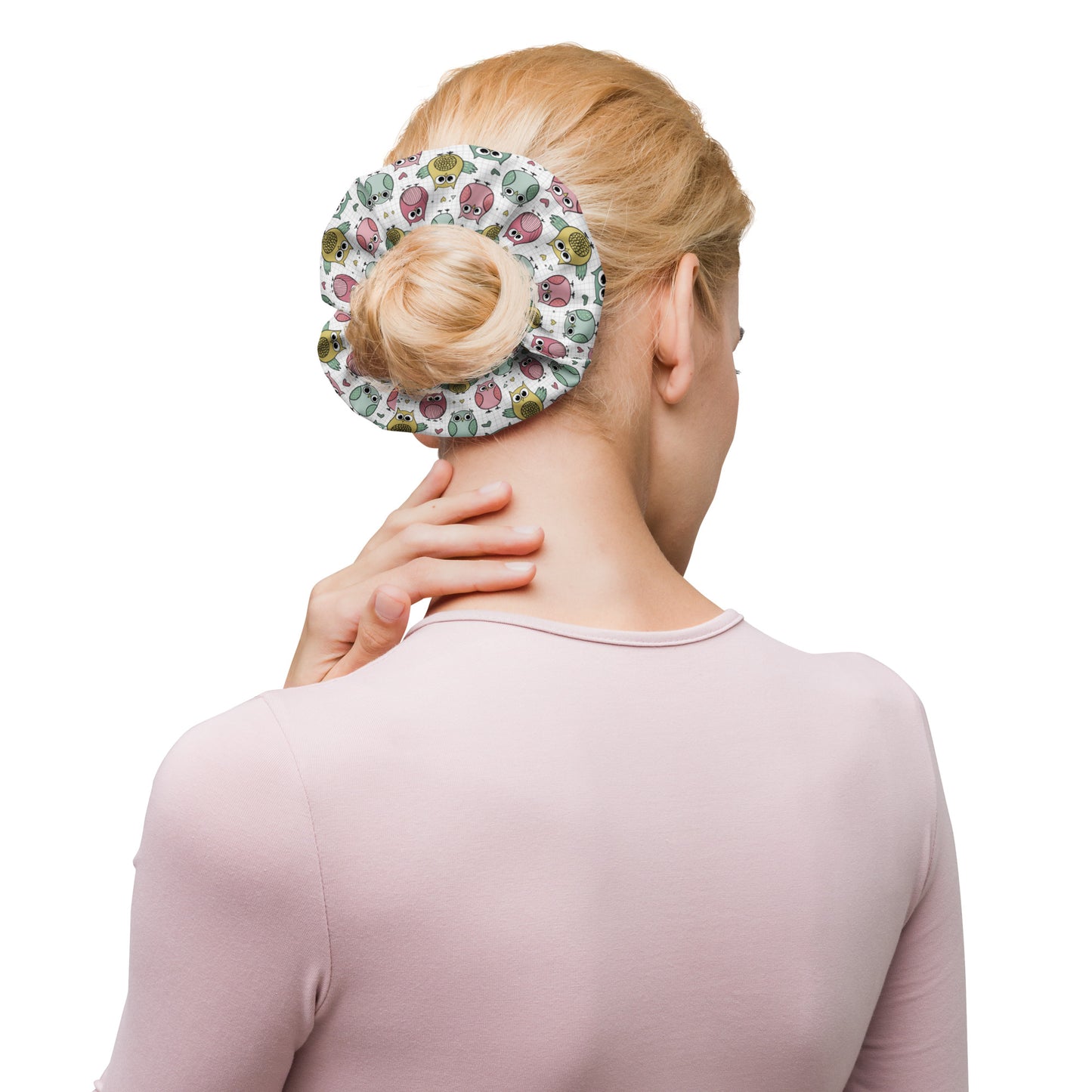 Recycled Scrunchie: Stylish and Eco-Friendly Owl-Themed Hair Accessory Default Title Dudeily