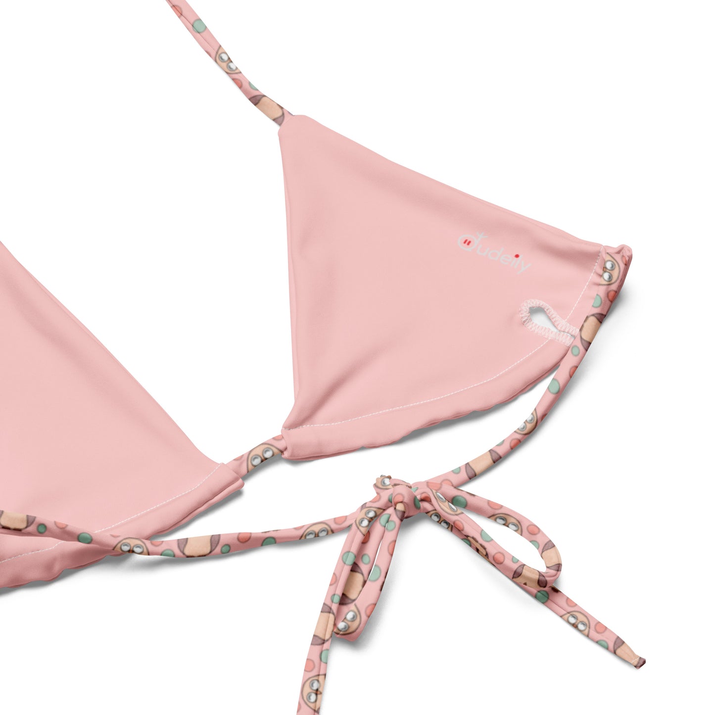 All-Over Print Recycled String Bikini – Eco-Friendly Owl-Inspired Swimwear Dudeily