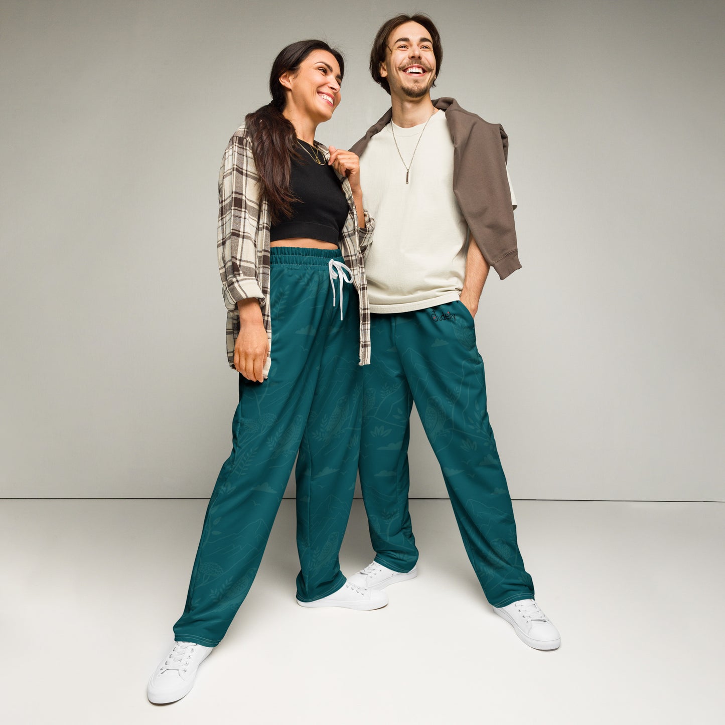 Owl Wide-Leg Joggers – Ethical Comfortwear for Sustainable Living Dudeily