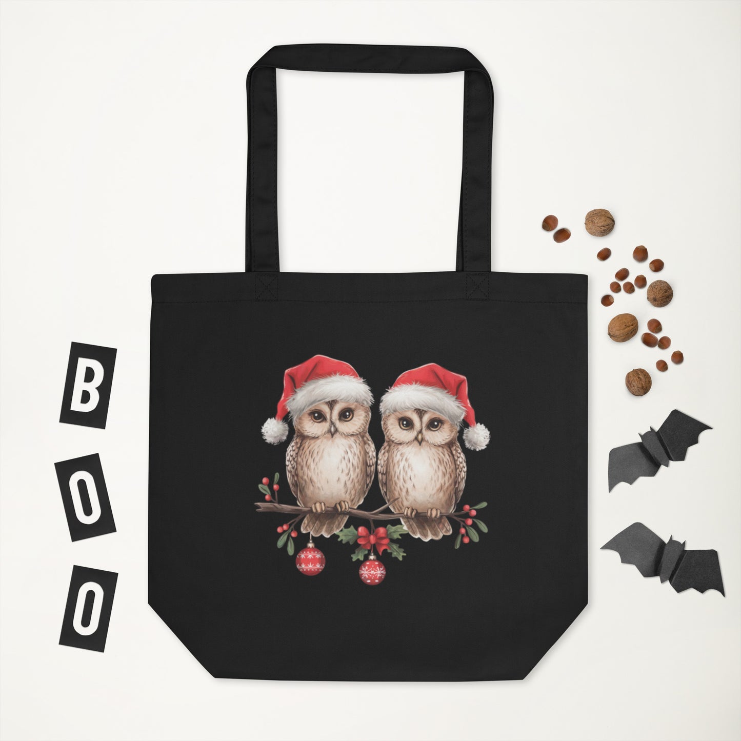 Large Organic Tote Bag: Owl Themed Eco-Friendly, Spacious, and Perfect for Everyday Use Dudeily