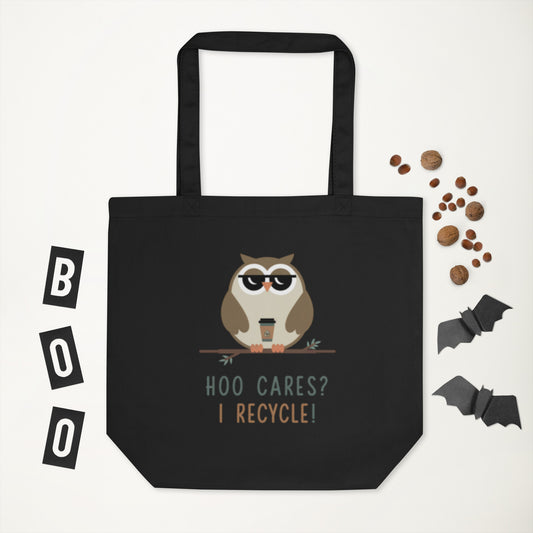 Eco Tote Bag | owl Themed Sustainable & Reusable for Everyday Use Dudeily