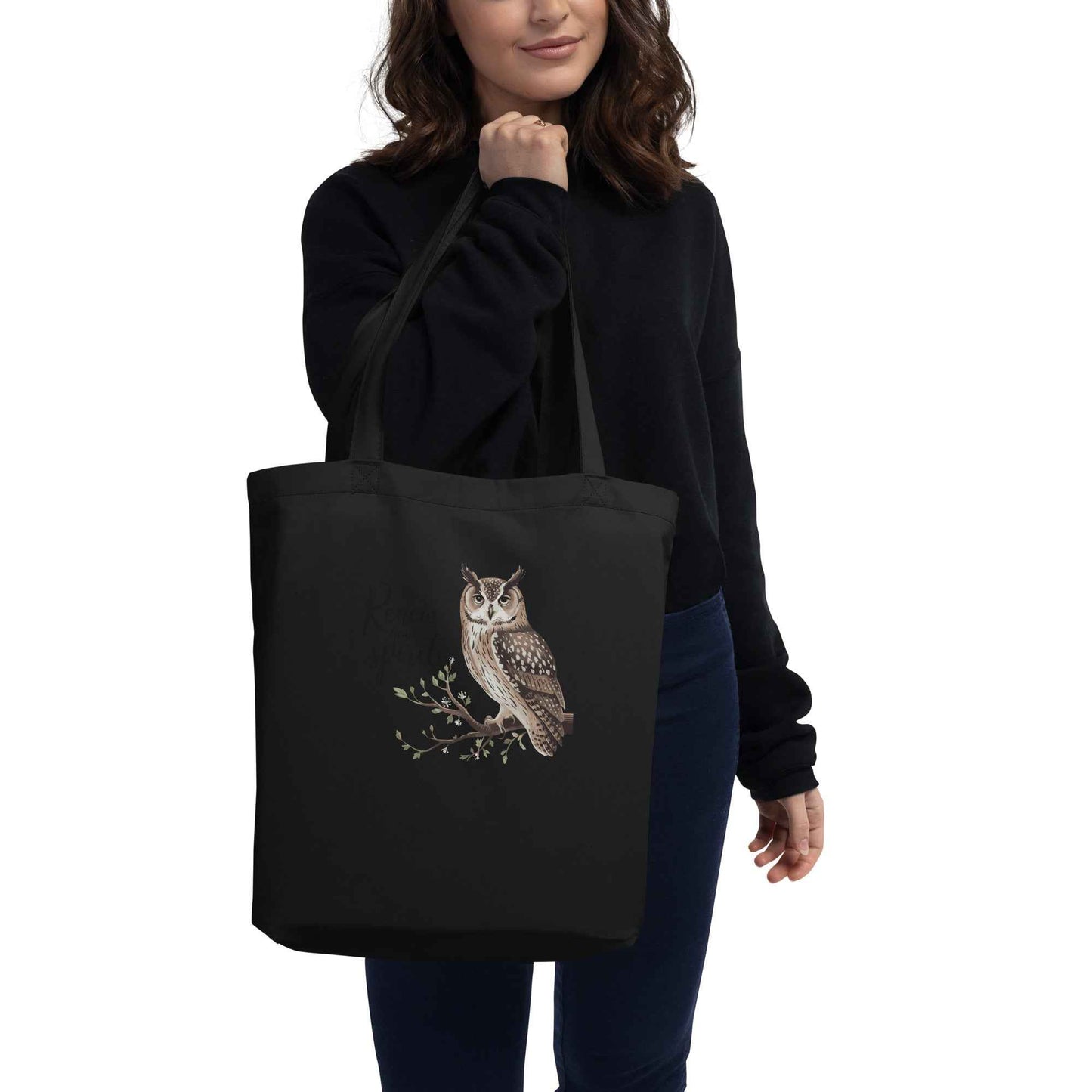 Eco Tote Bag: Owl Themed Sustainable, Stylish, and Perfect for Everyday Use Dudeily