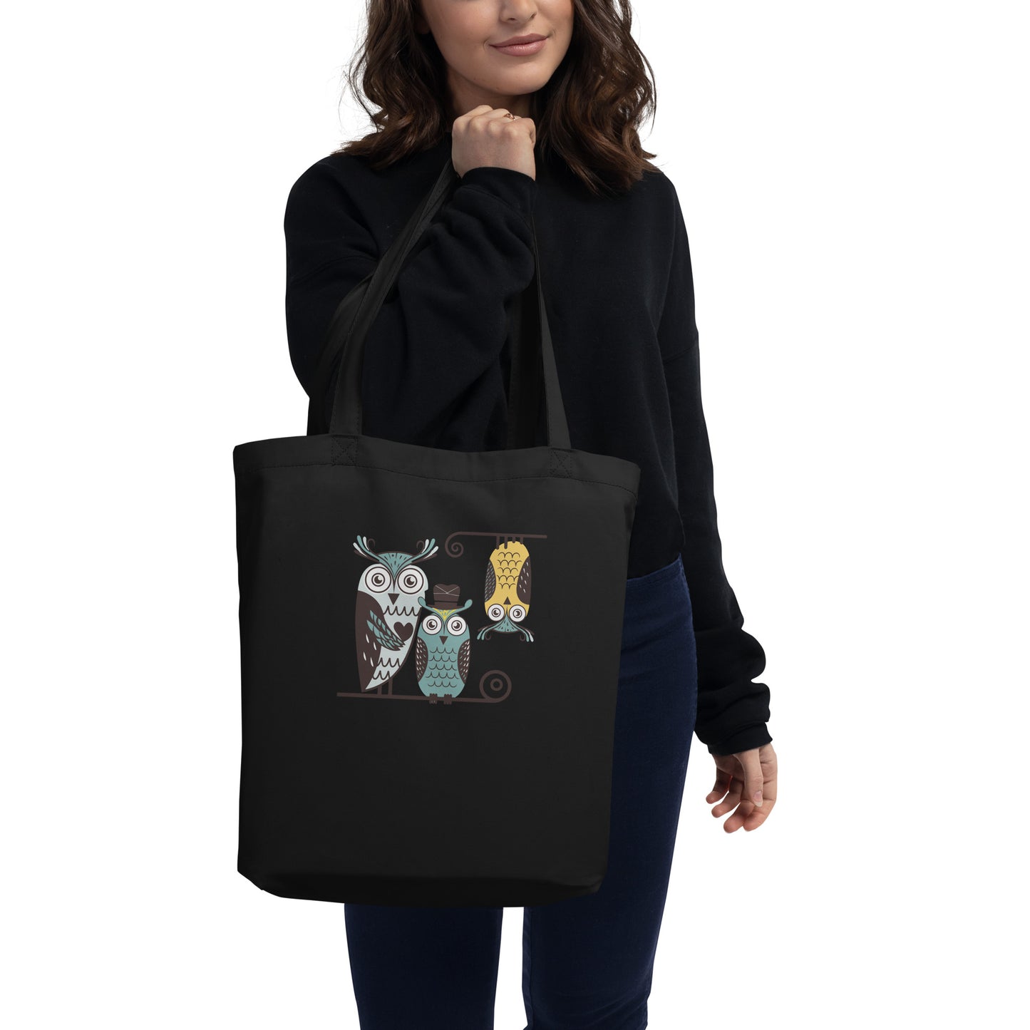 Eco Tote Bag: Owl Themed Sustainable, Stylish, and Ready for Any Adventure Dudeily