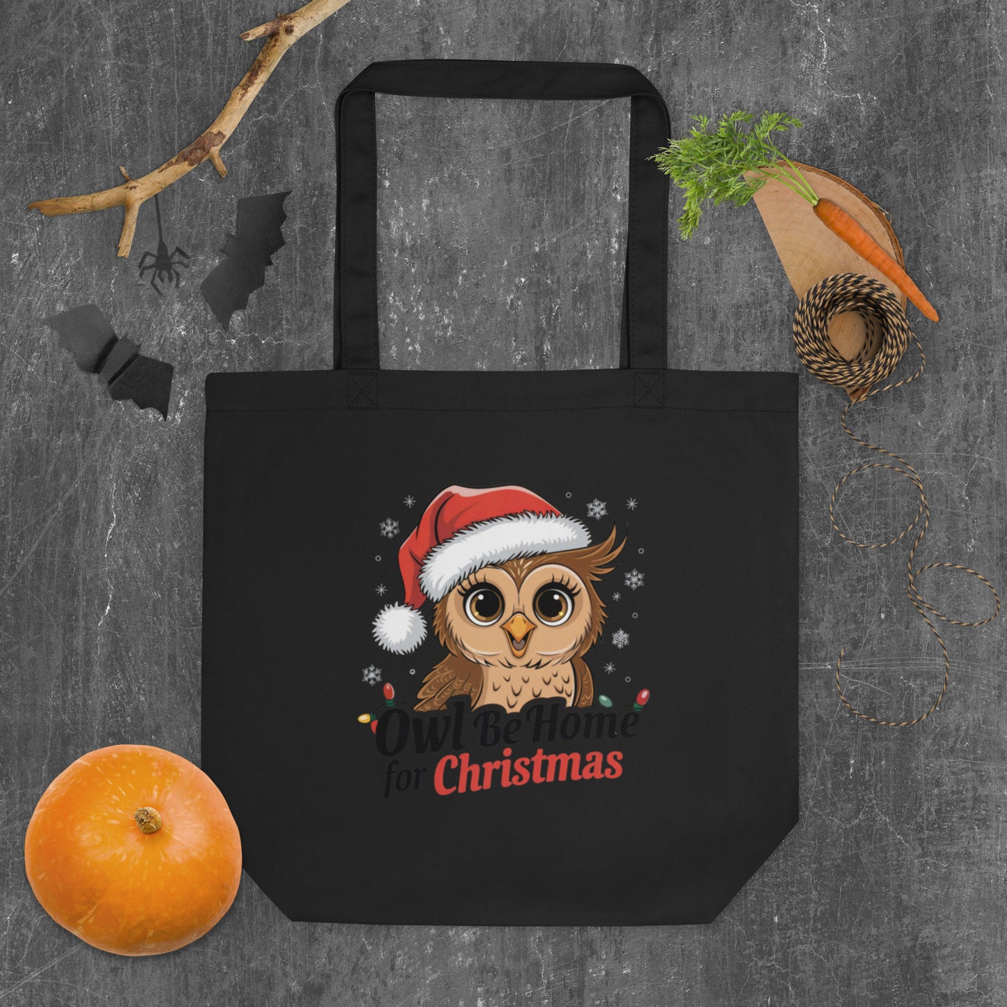 Large Organic Tote Bag: Owl themed Stylish, Sustainable, and Perfect for Every Day Dudeily