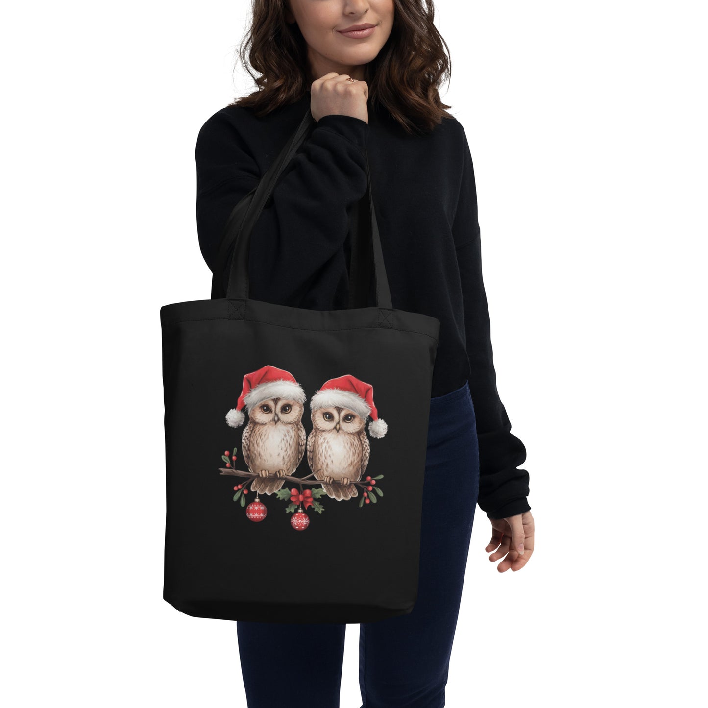 Large Organic Tote Bag: Owl Themed Eco-Friendly, Spacious, and Perfect for Everyday Use Dudeily