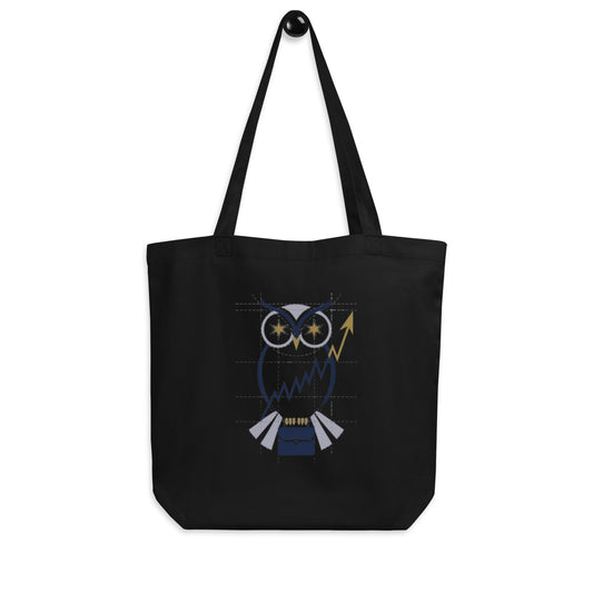Eco Tote Bag: Sustainable, Practical, and Perfect for Owl Lovers Black Dudeily