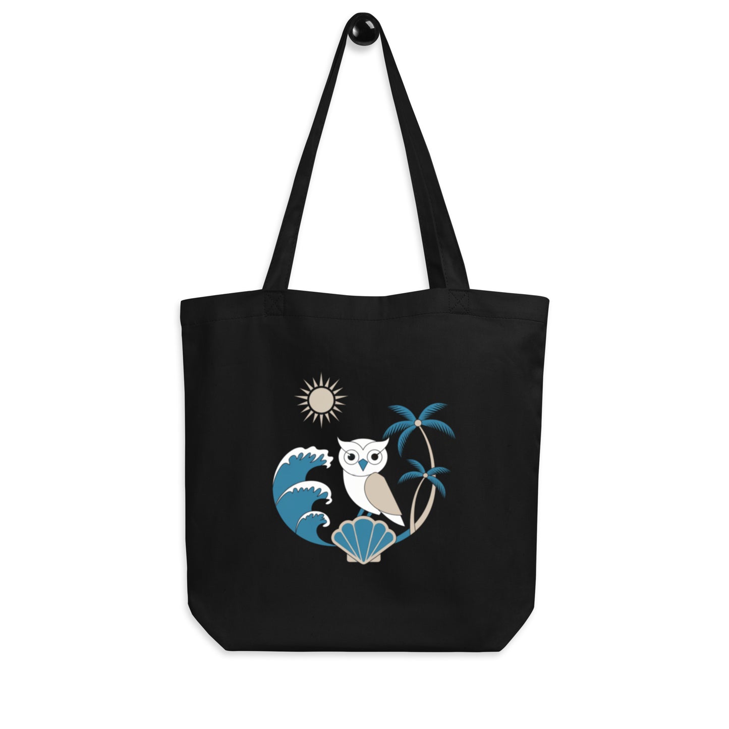 Eco Tote Bag: Sustainable, Stylish, and Perfect for Owl Lovers Everywhere Black Dudeily