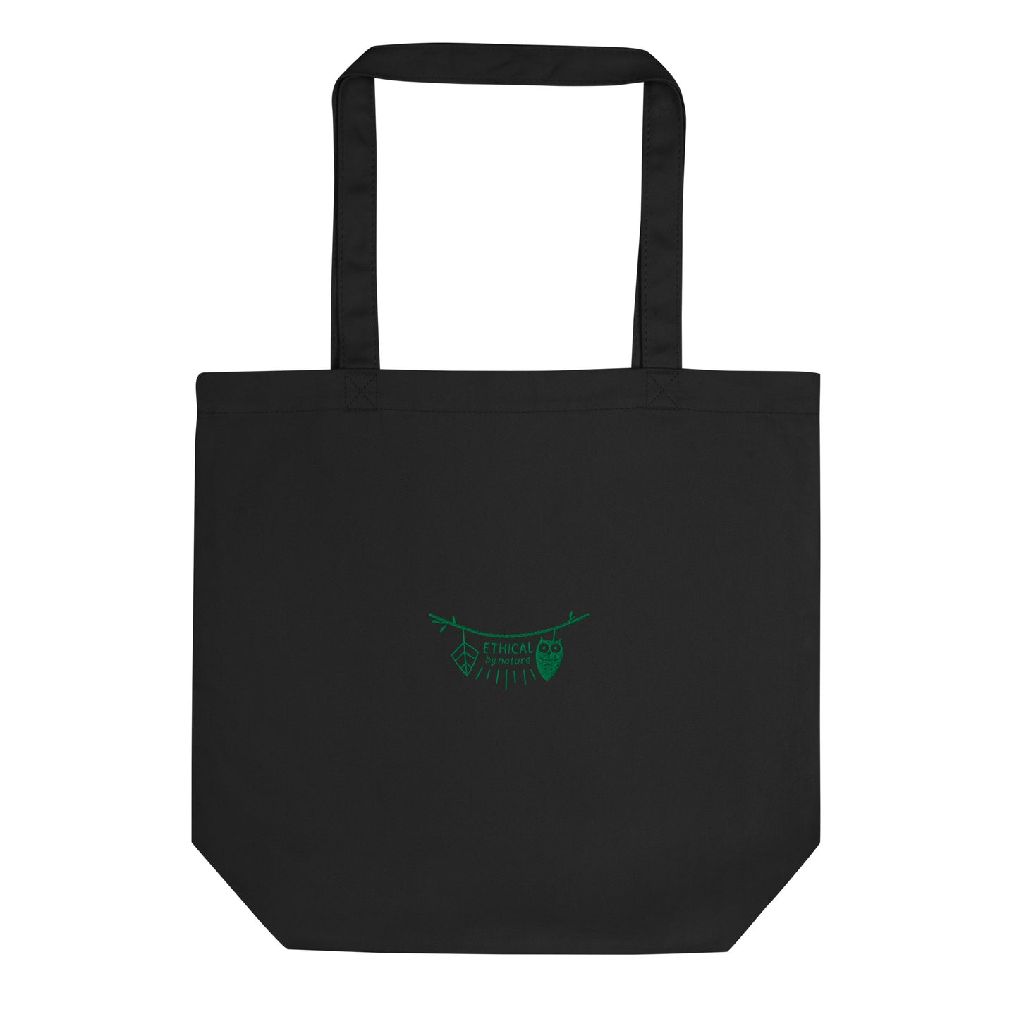 Eco Tote Bag: Ethical by Nature | Owl Embroidered Sustainable Fashion Accessory USA by Dudeily Dudeily