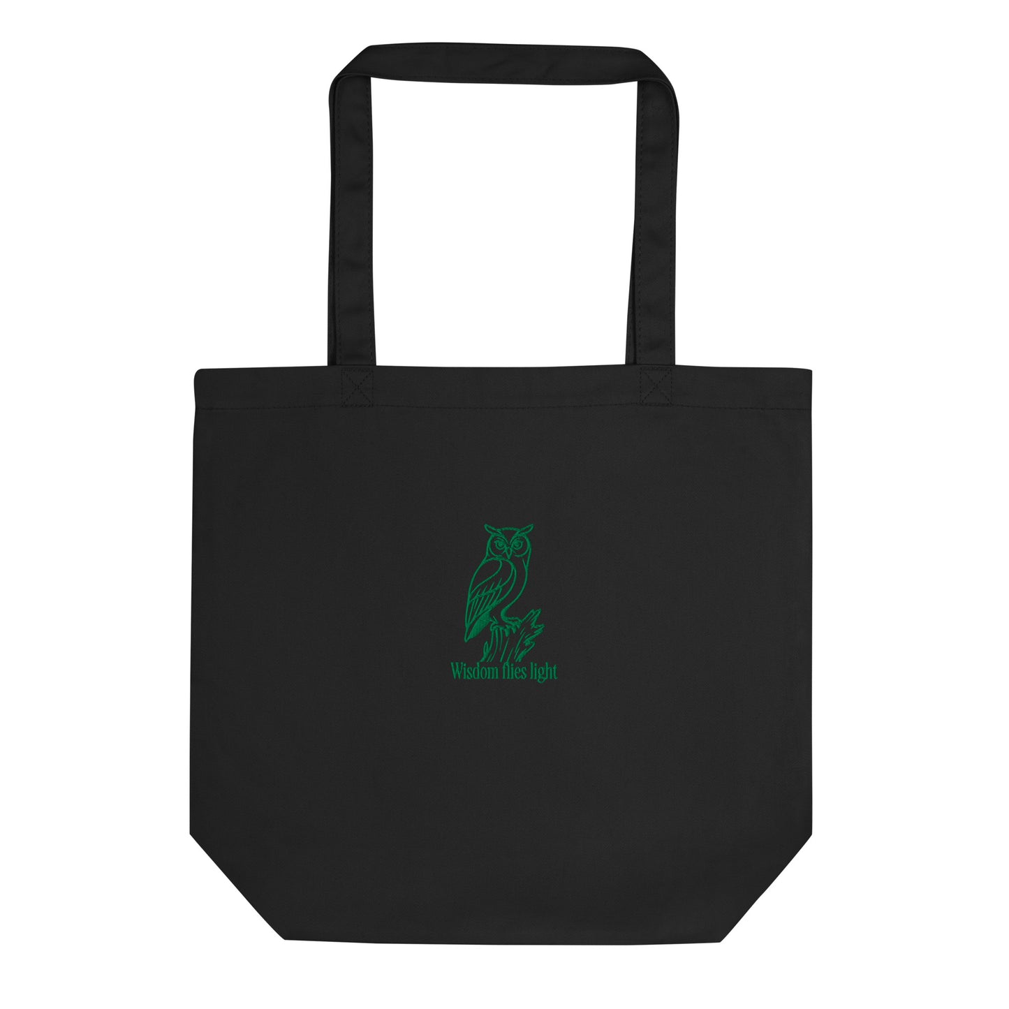 Owl Eco Tote Bag – 'Wisdom Flies Light' in Fall | Sustainable Fashion USA Dudeily