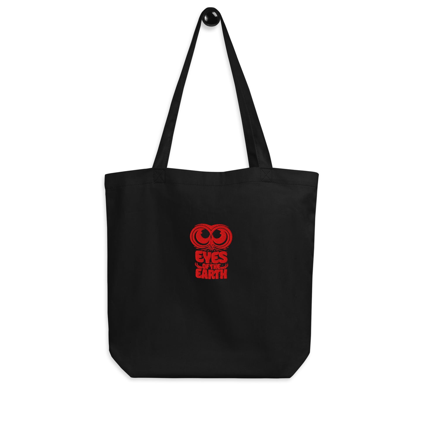 Owl Eco Tote Bag: 'Eyes of the Earth' in Fall | Sustainable Fashion USA Black Dudeily