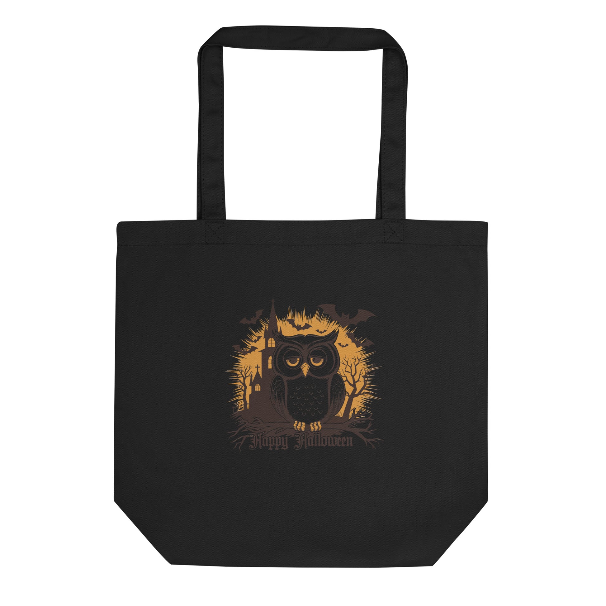 Eco Tote Bag: Halloween Owl Sustainable & Eco-Friendly Style USA Dudeily