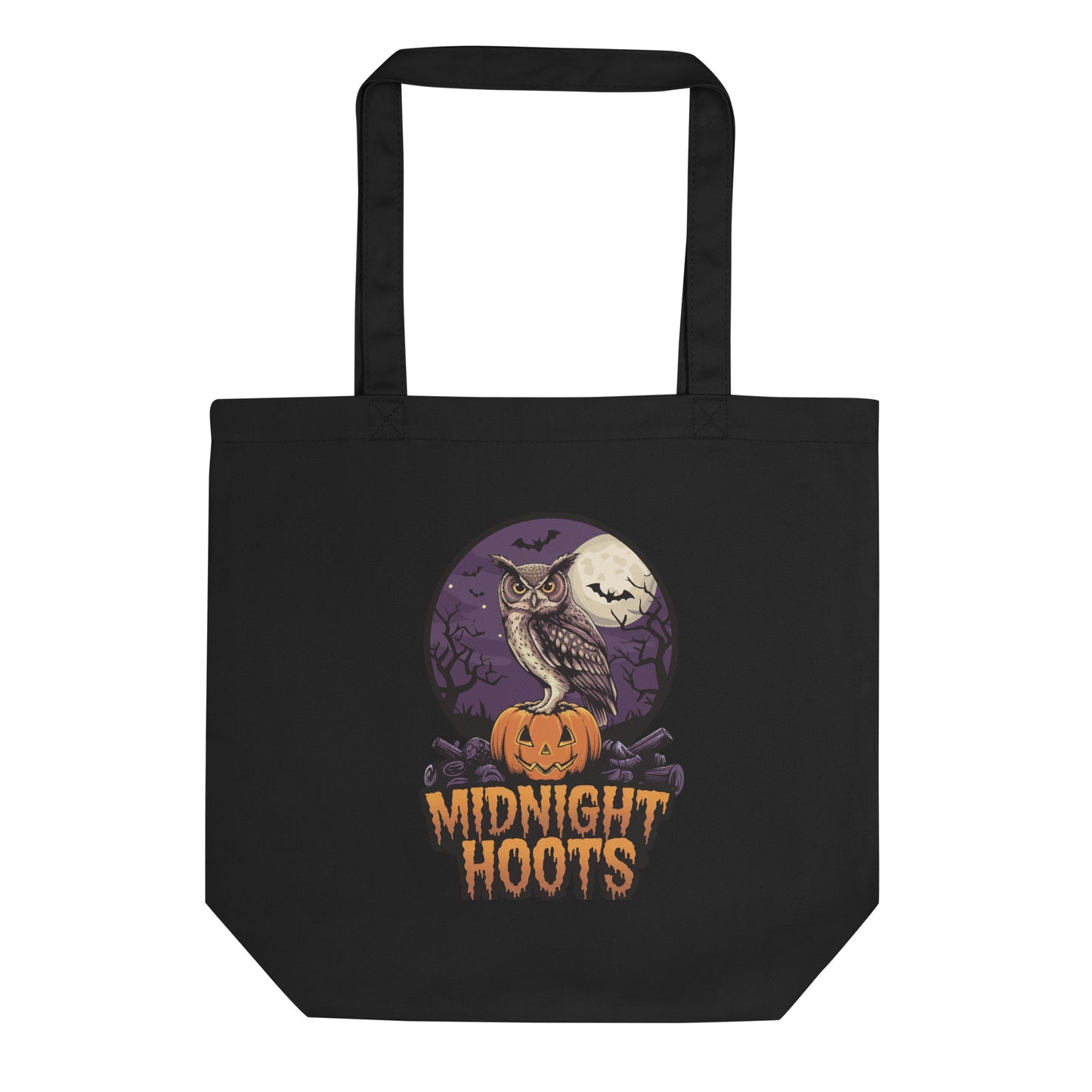 Eco Tote Bag: Halloween Owl Sustainable & Stylish Eco Fashion USA Dudeily