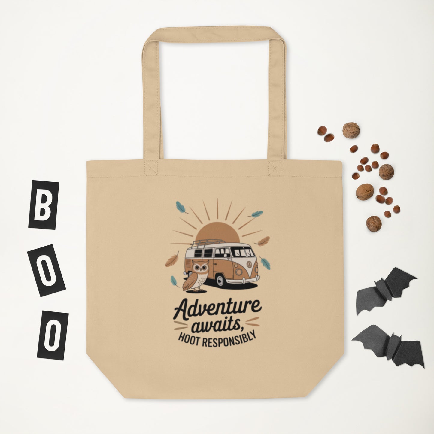 Owl Eco Tote Bag- for Sustainable Fashion Dudeily