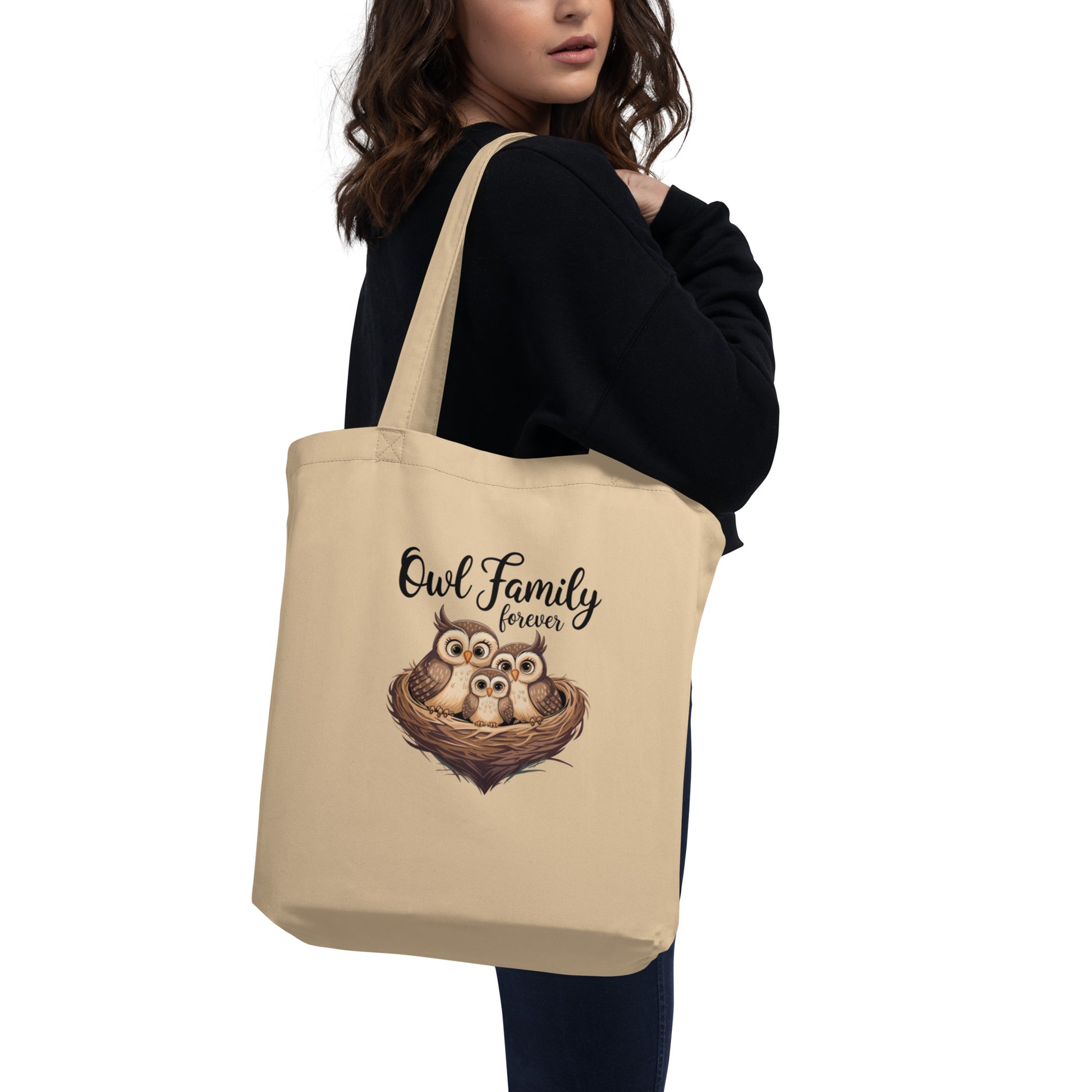 Owl-Themed Eco Tote Bag | Stylish Reusable Bag Dudeily