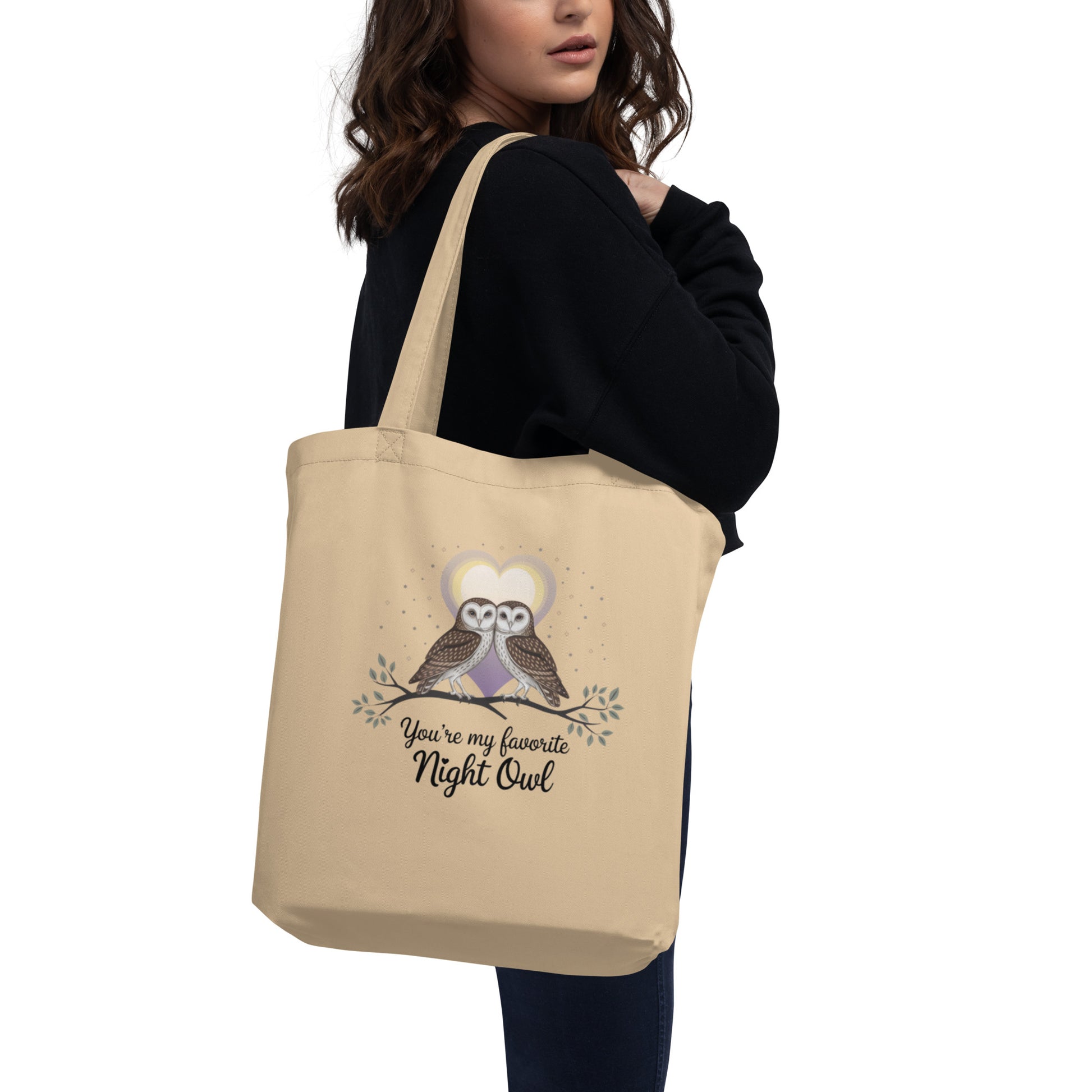 Owl-Themed Eco Tote Bag | Stylish Reusable Bag Dudeily