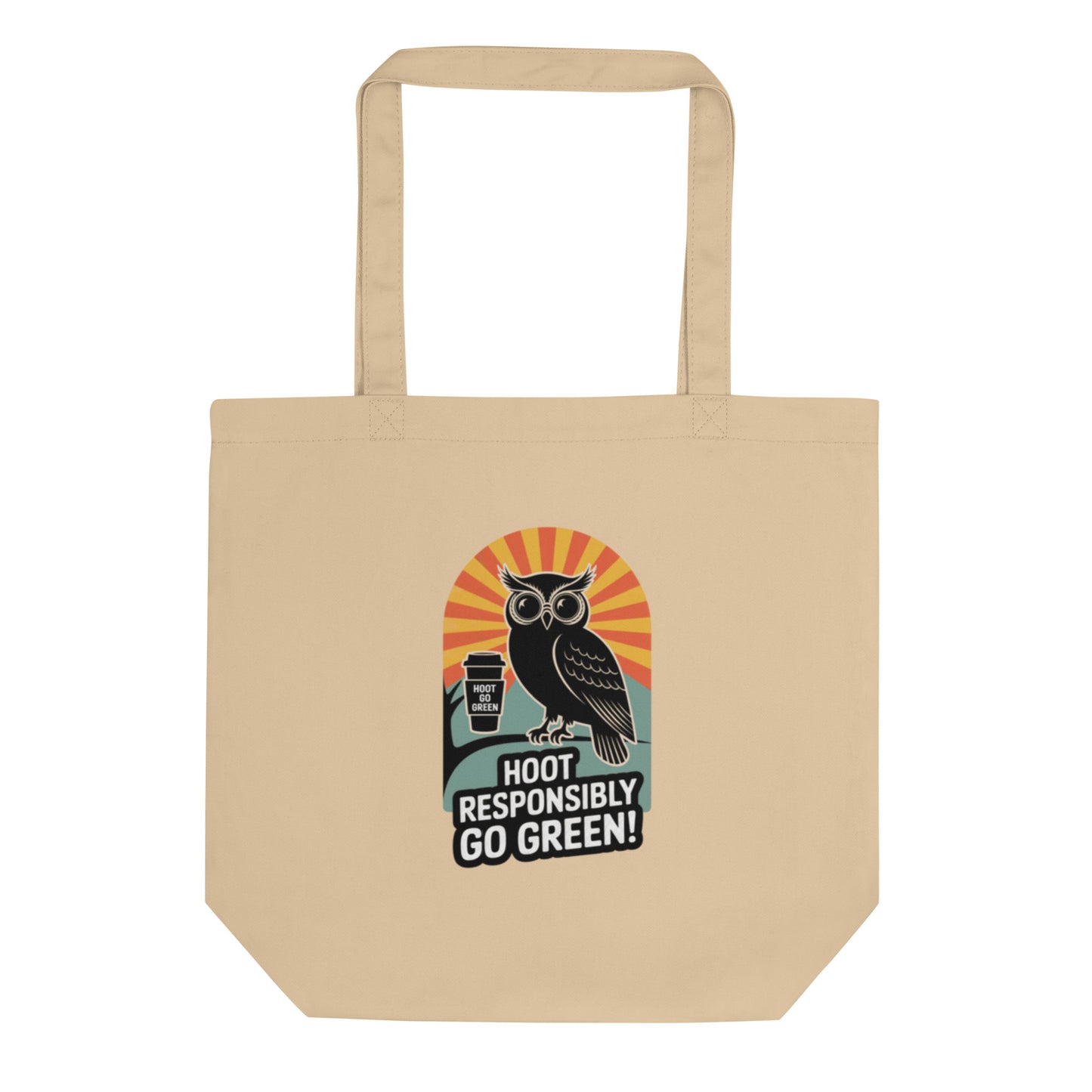 Eco Tote Bag | Owl Themed Sustainable & Reusable for Every Day Dudeily