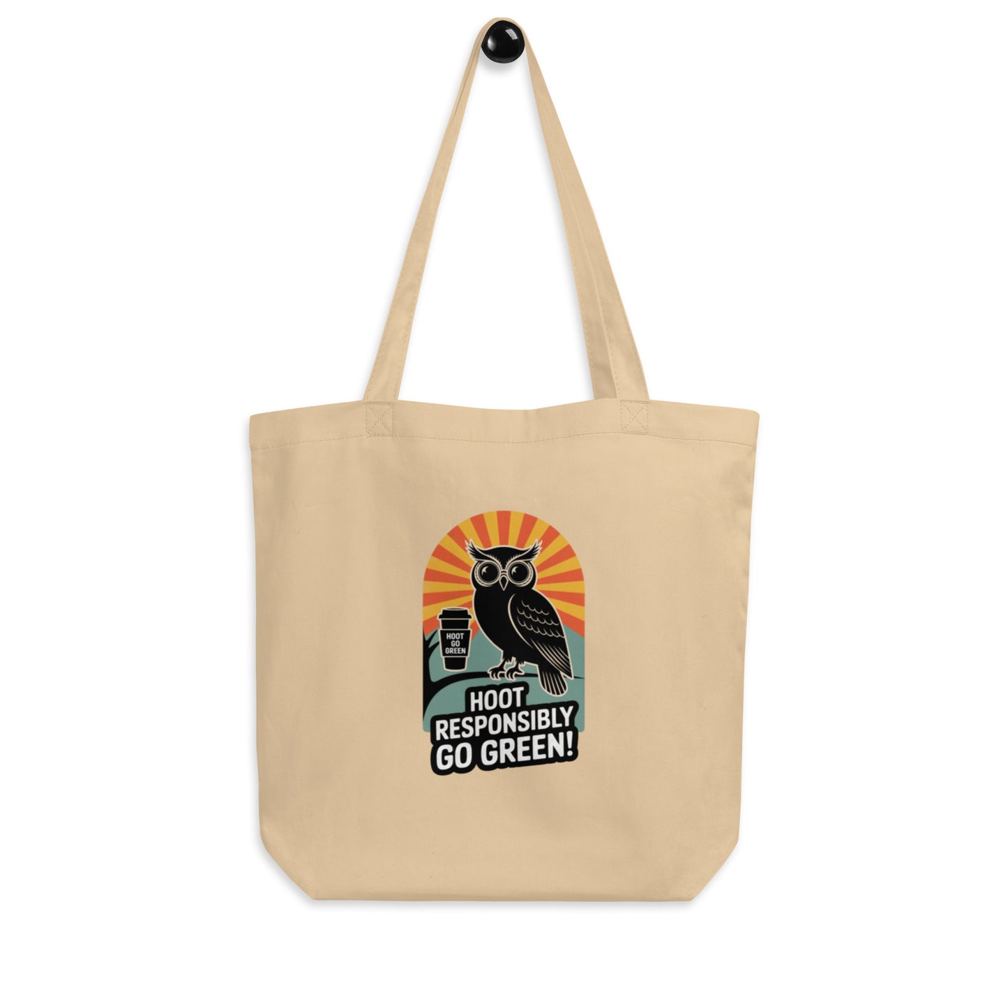 Eco Tote Bag | Owl Themed Sustainable & Reusable for Every Day Dudeily