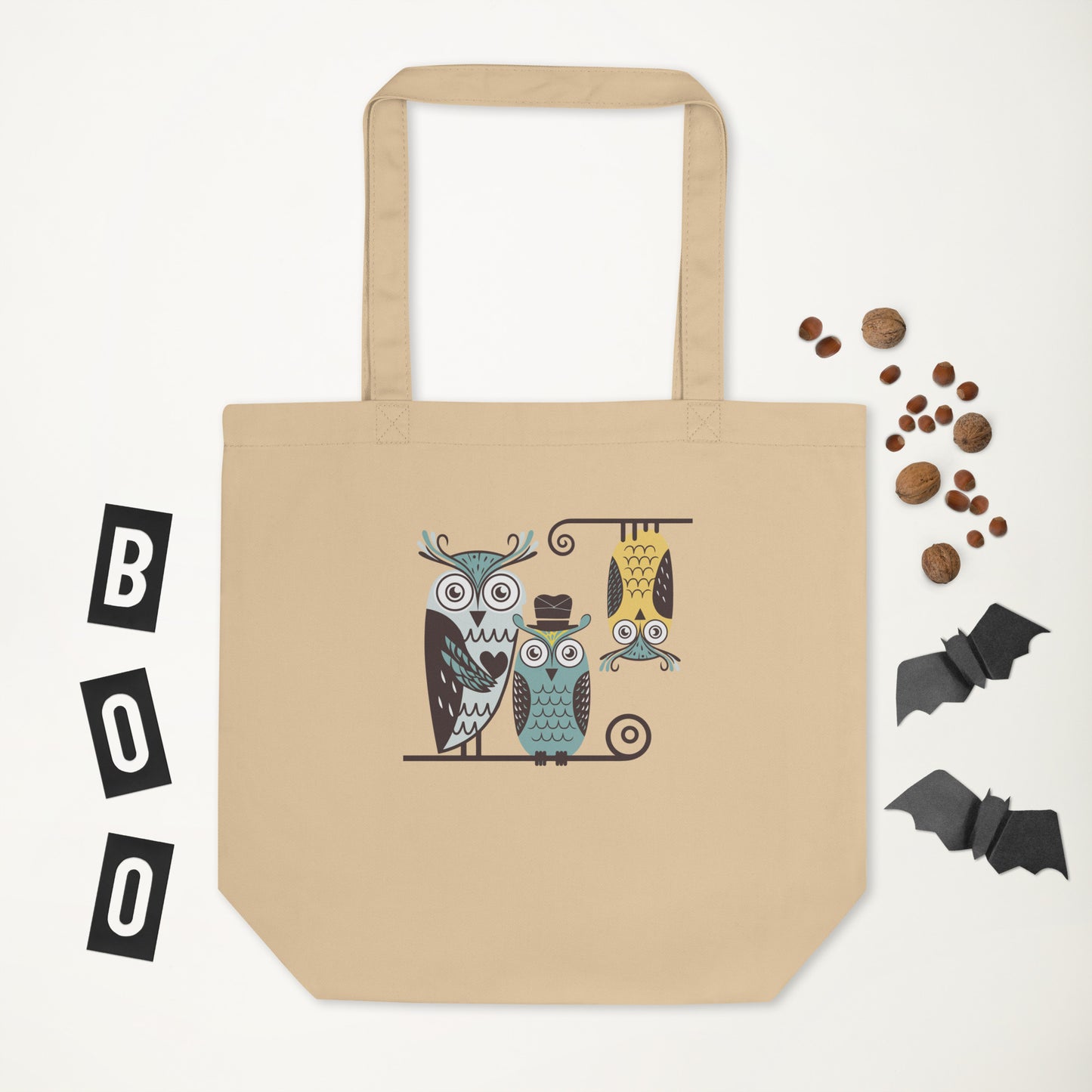 Eco Tote Bag: Owl Themed Sustainable, Stylish, and Ready for Any Adventure Dudeily