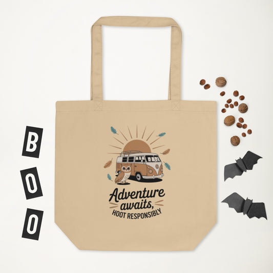 Owl Eco Tote Bag- for Sustainable Fashion Dudeily