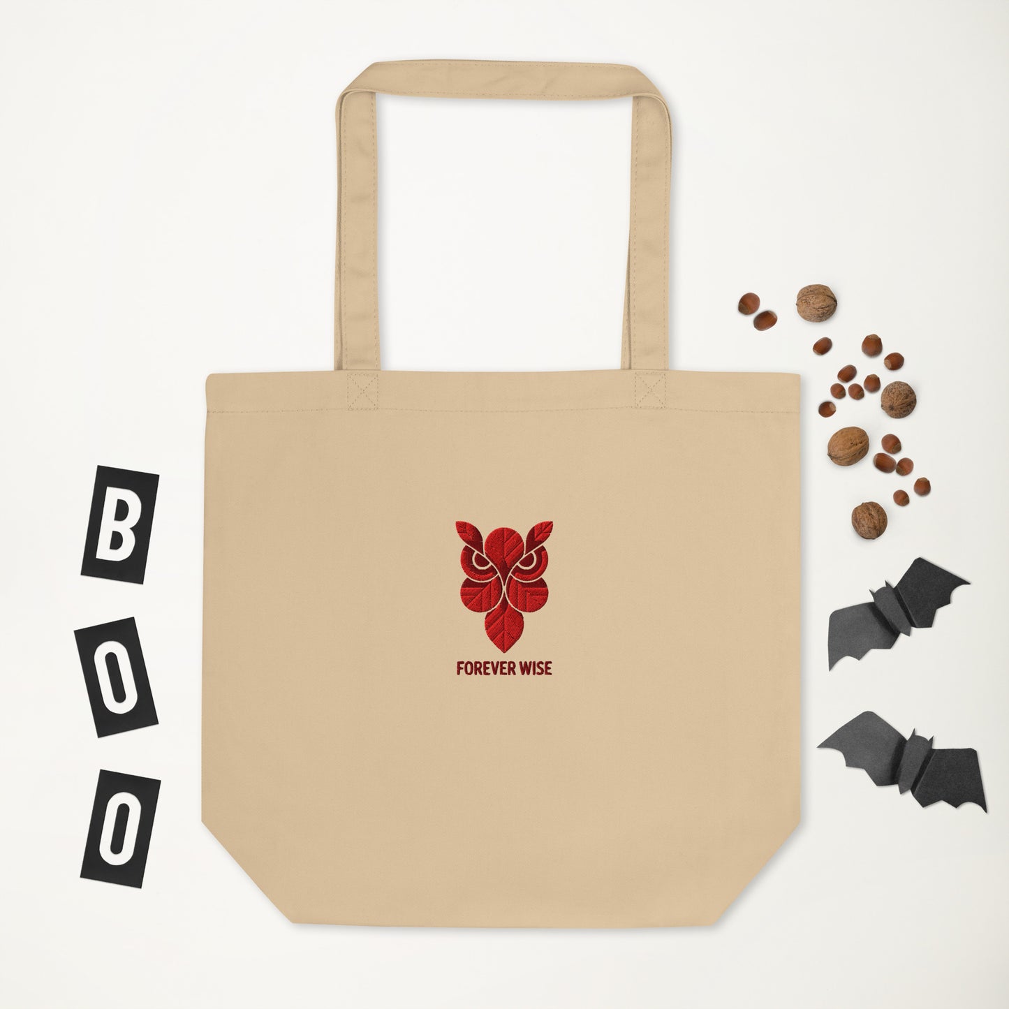 Owl Eco Tote Bag: 'Forever Wise' in Fall | Sustainable Fashion USA Dudeily